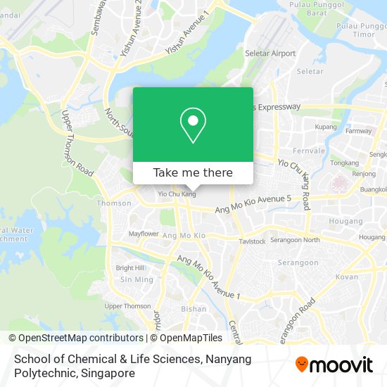 School of Chemical & Life Sciences, Nanyang Polytechnic map