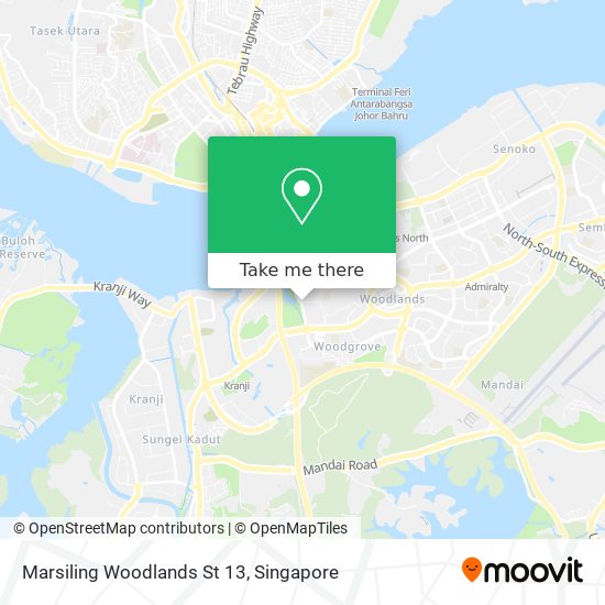 Marsiling Woodlands St 13 map