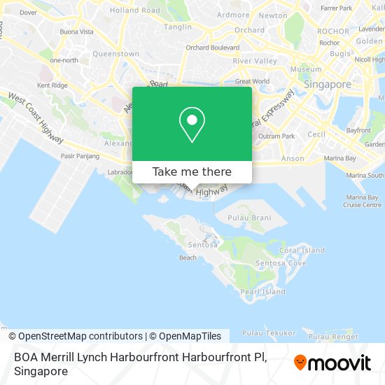 BOA Merrill Lynch Harbourfront Harbourfront Pl map