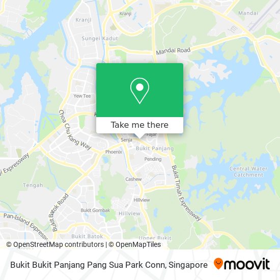 Bukit Bukit Panjang Pang Sua Park Conn map