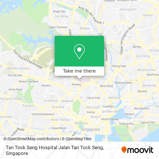 Tan Tock Seng Hospital Jalan Tan Tock Seng map
