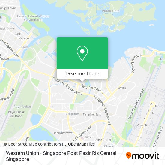 Western Union - Singapore Post Pasir Ris Central map