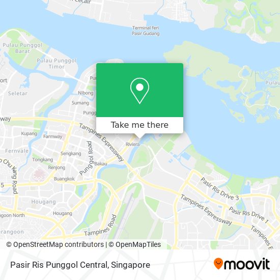 Pasir Ris Punggol Central map