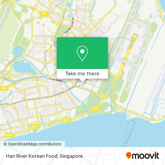 Han River Korean Food map