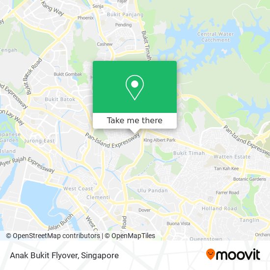 Anak Bukit Flyover map