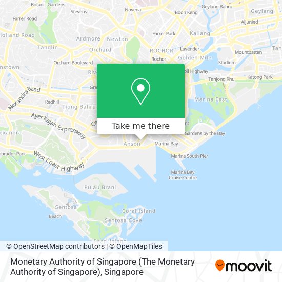 Monetary Authority of Singapore map