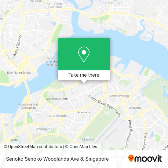 Senoko Senoko Woodlands Ave 8 map