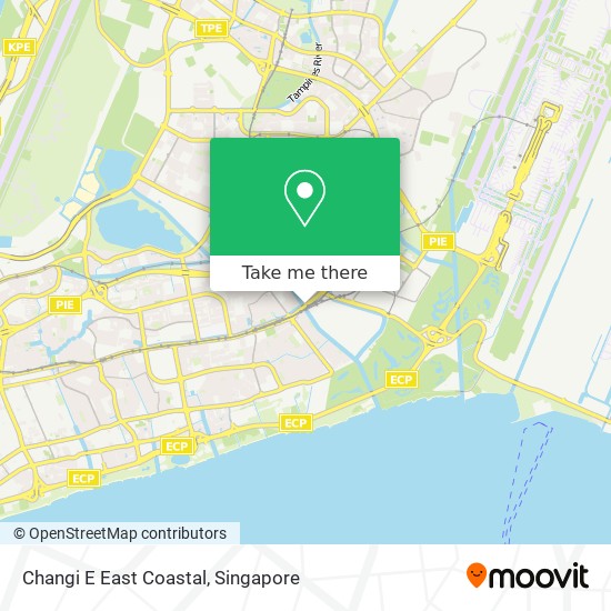 Changi E East Coastal map