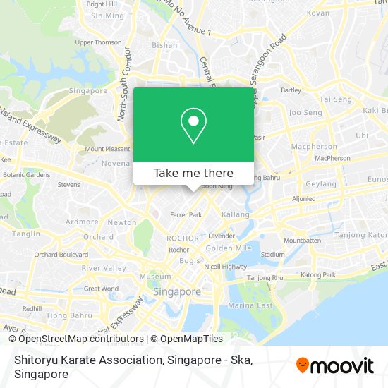 Shitoryu Karate Association, Singapore - Ska map