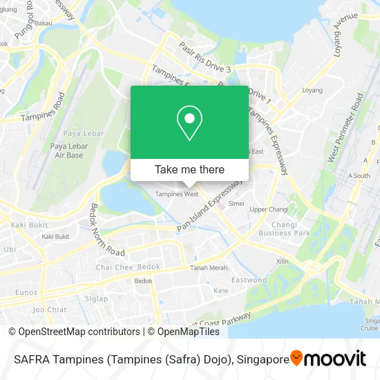 SAFRA Tampines (Tampines (Safra) Dojo) map