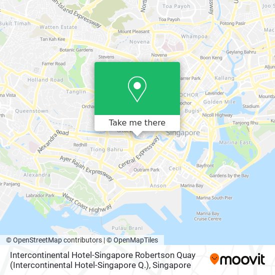 Intercontinental Hotel-Singapore Robertson Quay (Intercontinental Hotel-Singapore Q.) map