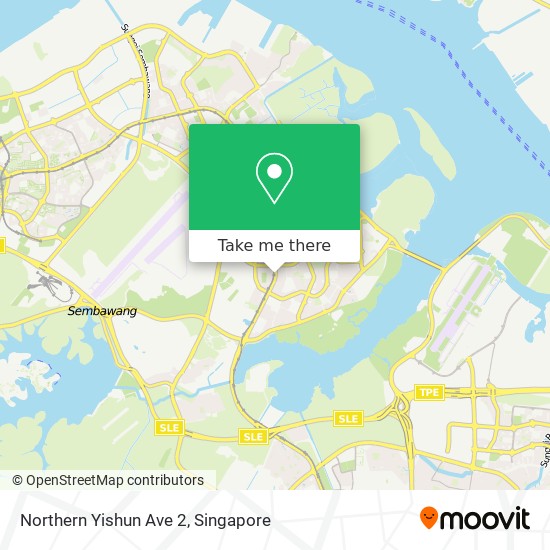 Northern Yishun Ave 2 map