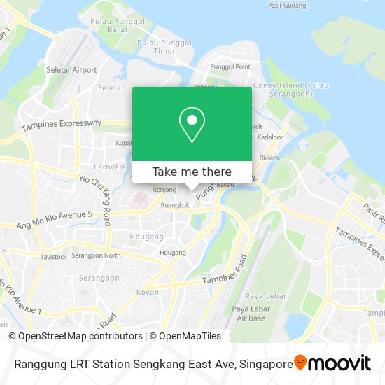 Ranggung LRT Station Sengkang East Ave map