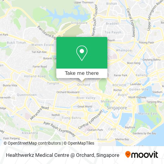 Healthwerkz Medical Centre @ Orchard map