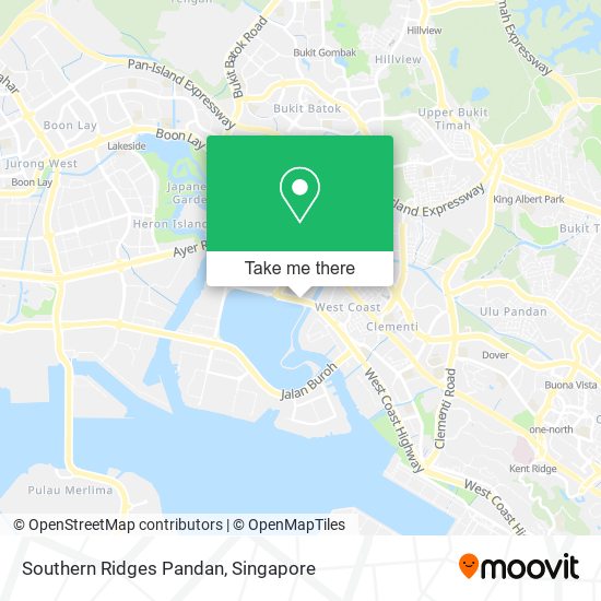 Southern Ridges Pandan map