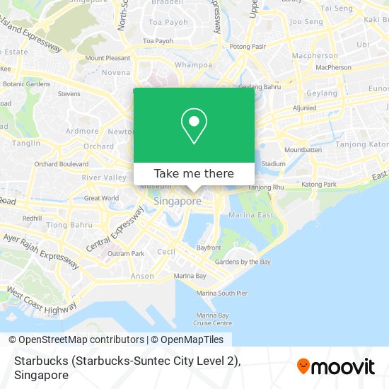 Starbucks (Starbucks-Suntec City Level 2) map