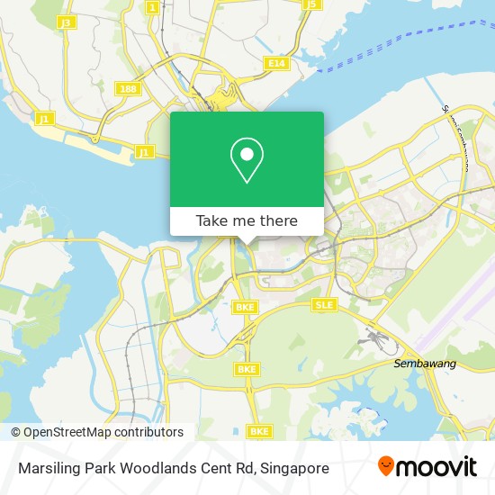 Marsiling Park Woodlands Cent Rd map