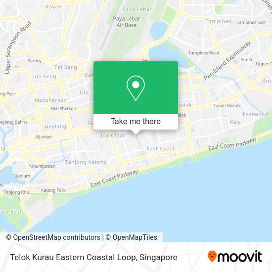 Telok Kurau Eastern Coastal Loop地图