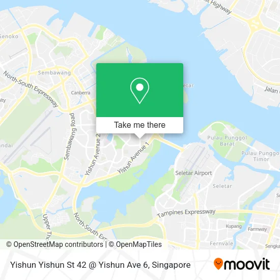 Yishun Yishun St 42 @ Yishun Ave 6 map