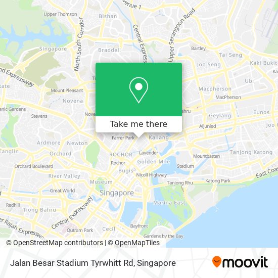 Jalan Besar Stadium Tyrwhitt Rd地图