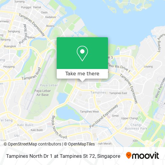 Tampines North Dr 1 at Tampines St 72 map