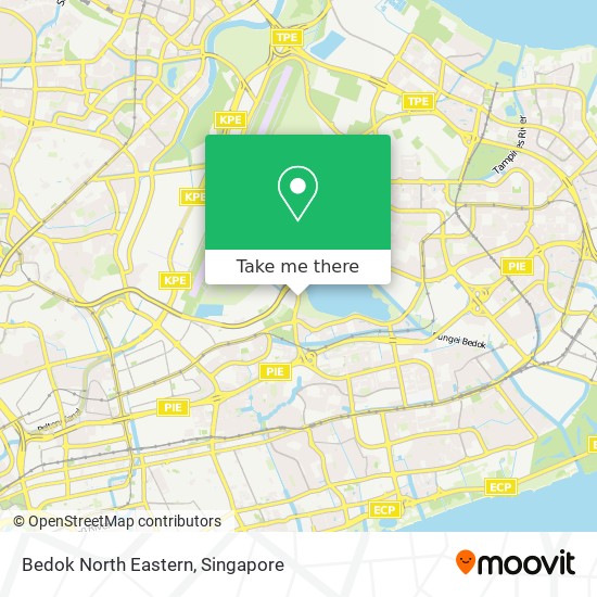 Bedok North Eastern map