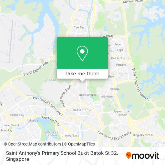 Saint Anthony's Primary School Bukit Batok St 32地图