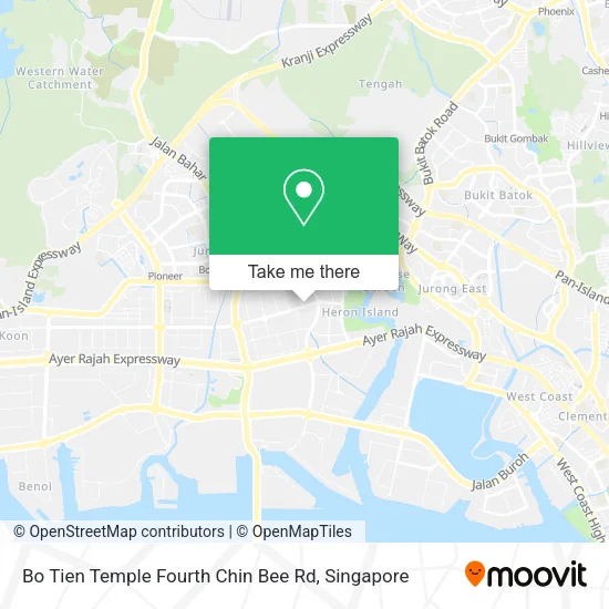 Bo Tien Temple Fourth Chin Bee Rd map