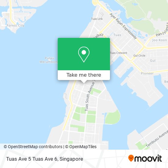 Tuas Ave 5 Tuas Ave 6地图