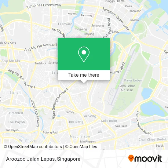 Aroozoo Jalan Lepas map