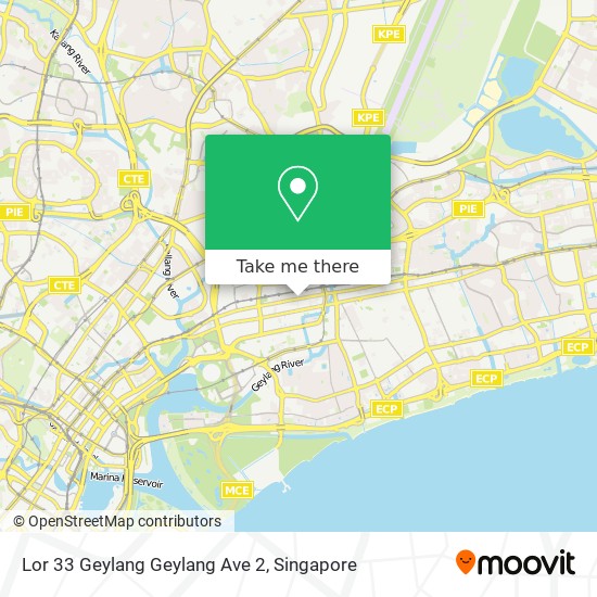 Lor 33 Geylang Geylang Ave 2地图