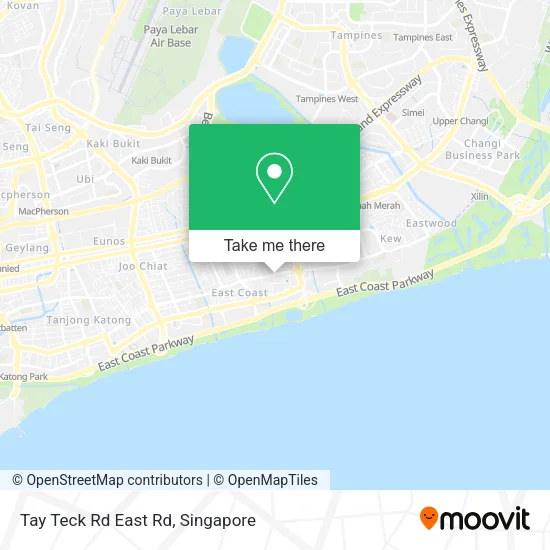 Tay Teck Rd East Rd地图