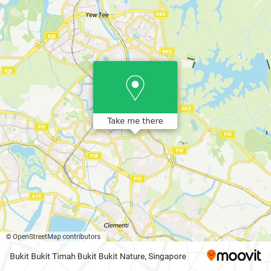 Bukit Bukit Timah Bukit Bukit Nature map