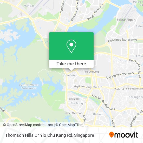 Thomson Hills Dr Yio Chu Kang Rd地图