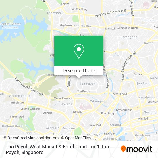 Toa Payoh West Market & Food Court Lor 1 Toa Payoh map