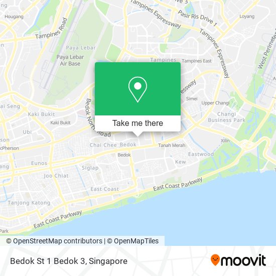 Bedok St 1 Bedok 3 map