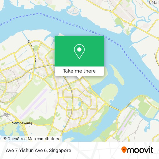 Ave 7 Yishun Ave 6 map