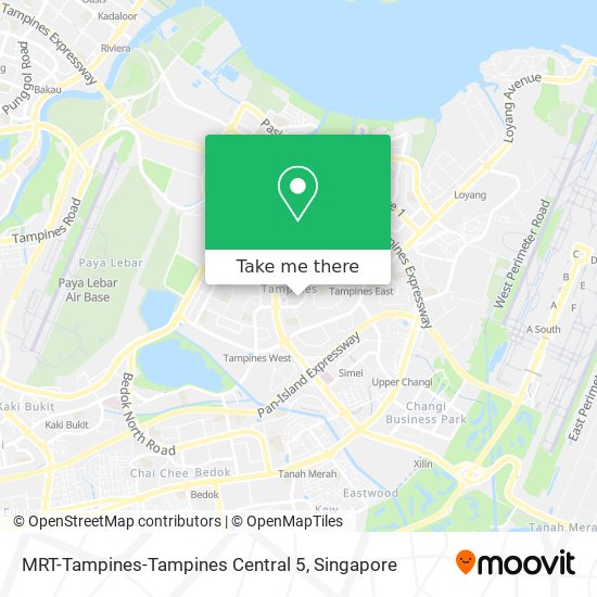 MRT-Tampines-Tampines Central 5 map
