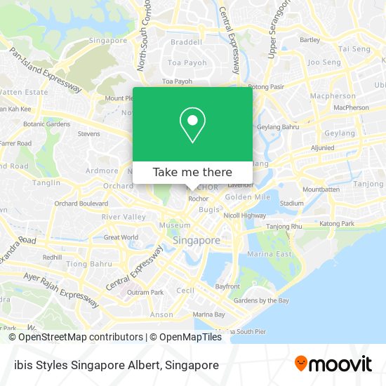 ibis Styles Singapore Albert map