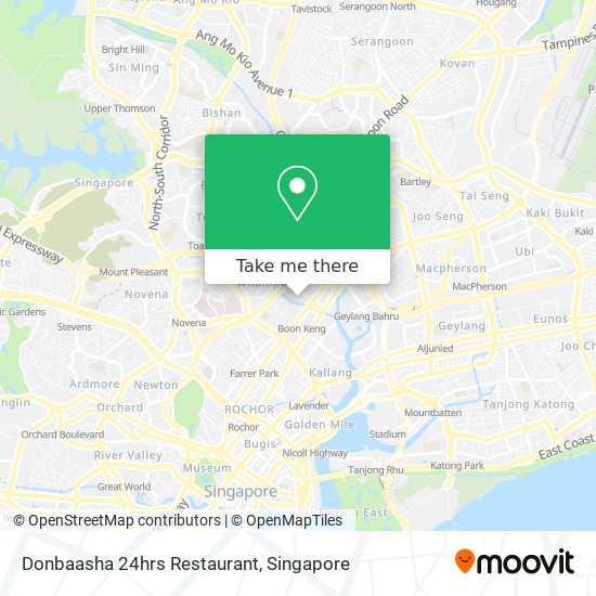 Donbaasha 24hrs Restaurant map