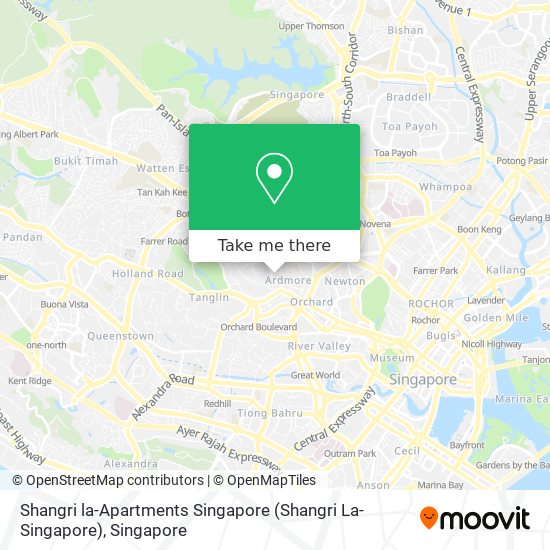 Shangri la-Apartments Singapore (Shangri La-Singapore)地图