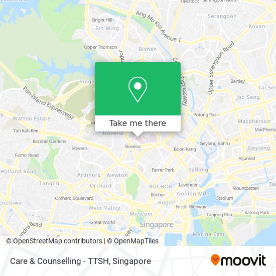 Care & Counselling - TTSH map