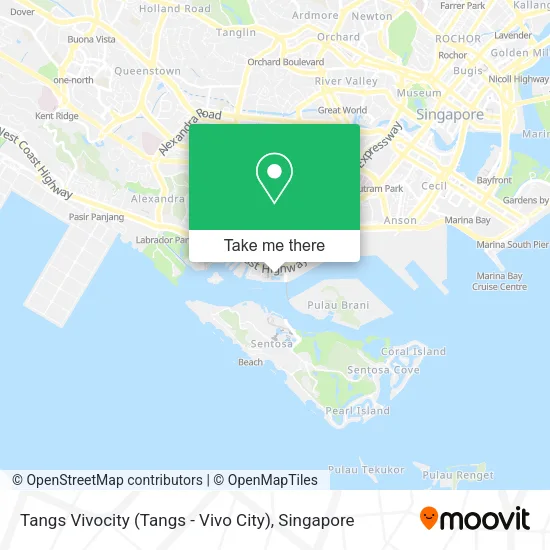 Tangs Vivocity (Tangs - Vivo City) map