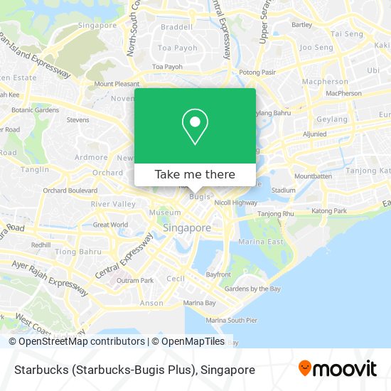 Starbucks (Starbucks-Bugis Plus) map