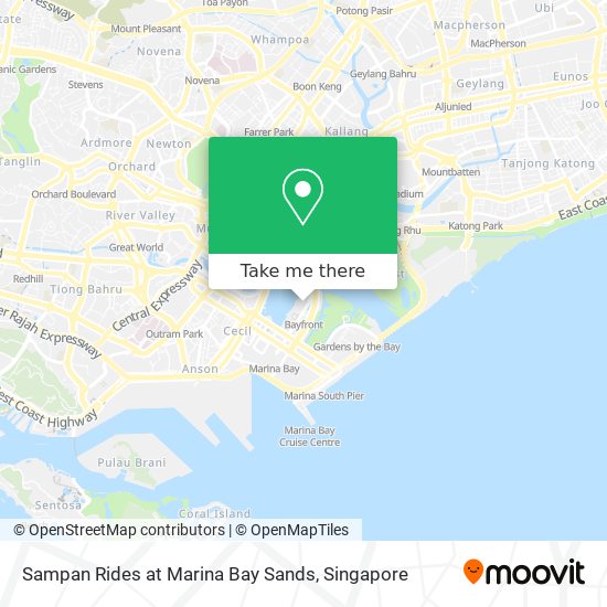Sampan Rides at Marina Bay Sands map