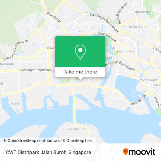CWT Distripark Jalan Buroh map