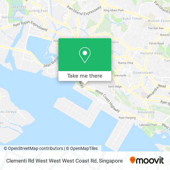 Clementi Rd West West West Coast Rd map