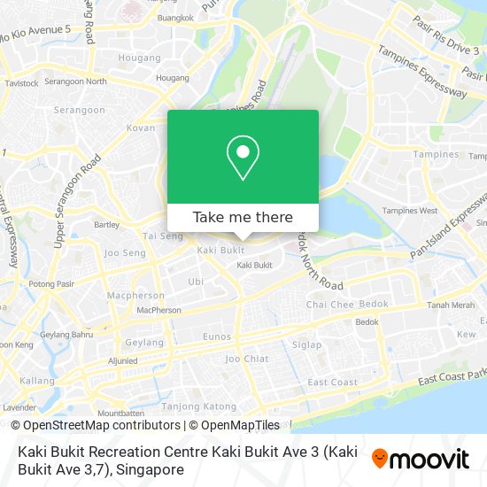 Kaki Bukit Recreation Centre Kaki Bukit Ave 3 (Kaki Bukit Ave 3,7) map