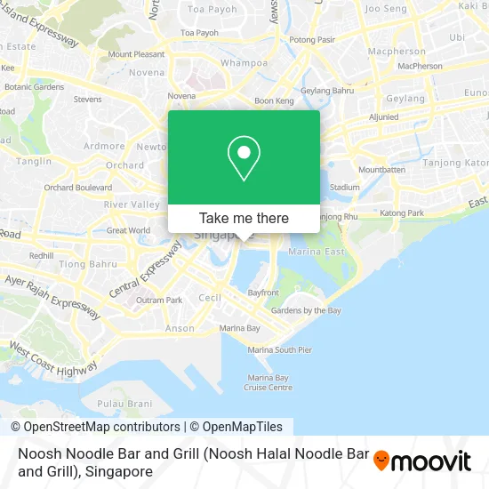 Noosh Noodle Bar and Grill map