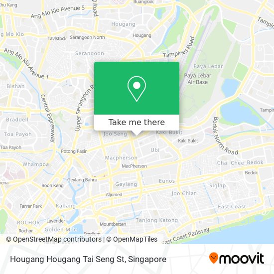 Hougang Hougang Tai Seng St map